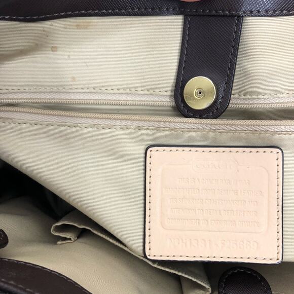 Coach Brown Leather Shoulder Bag - Picture 11 of 13